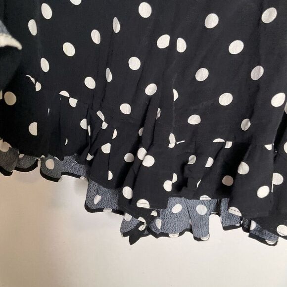 Zara Polka Dot Wrap Skort - Picture 5 of 8